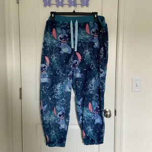 Disney women’s plush Stitch theme patterned pajama pants —‎ size 3X